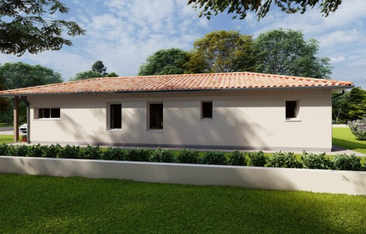 votre maison de 120m2 sur un terrain de 600m2 sur la commune de La Lande-de-Fronsac au prix de 339000€ avec Alpha Constructions